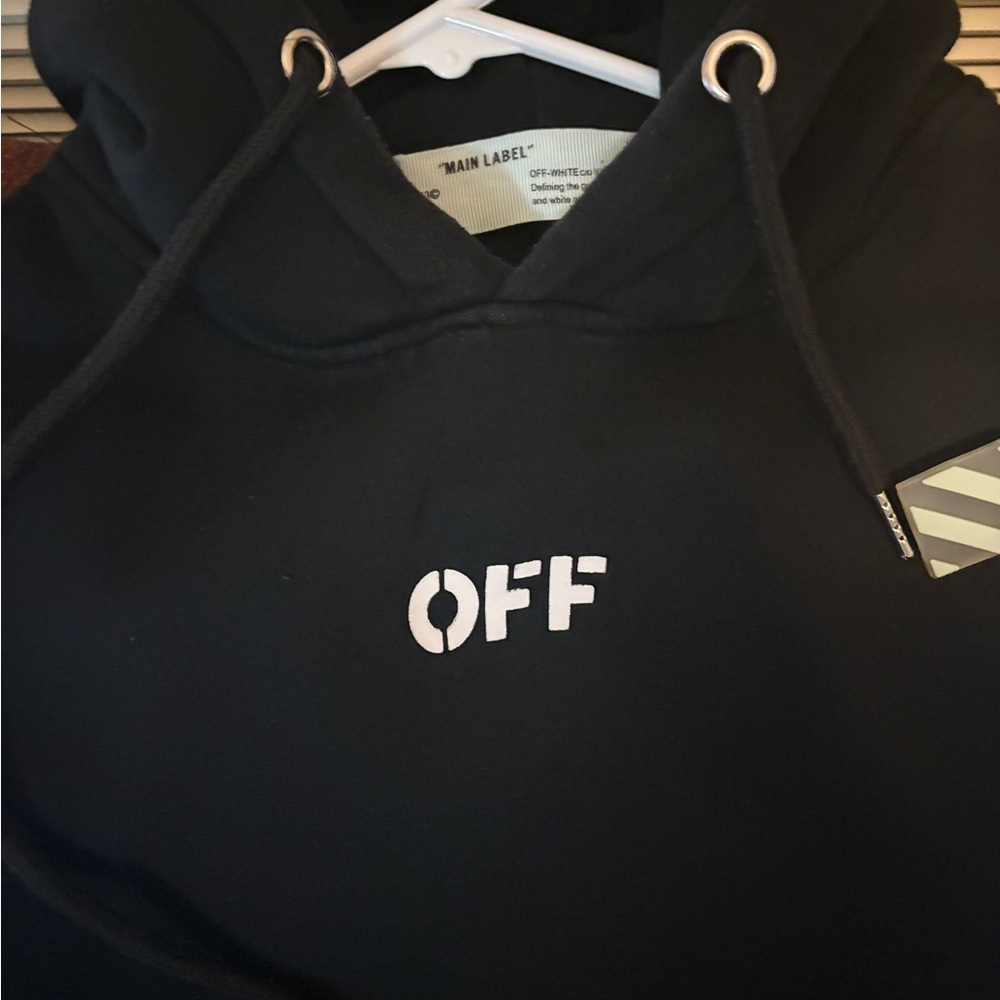 OFF-WHITE c/o Virgil Abloh black hoodie